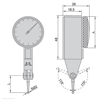 Insize pupitaster IN2380-08-1