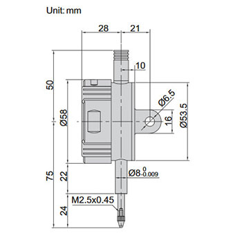 Insize digitalni merni sat IN2104-10F-2