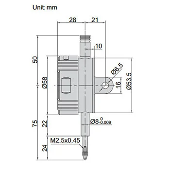 Insize digitalni merni sat IN2104-10F-2