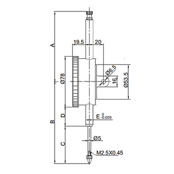 Insize merni sat 80mm IN2309-80D-1