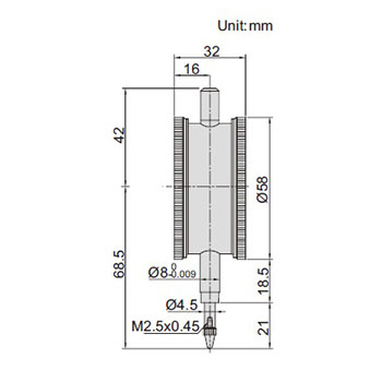 Insize merni sat dvostrani IN2328-10-1