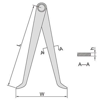 Insize šestar unutrašnji 150mm IN7240-150 Insize šestar unutrašnji 150mm IN7240-150