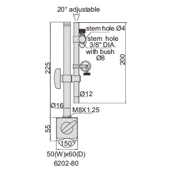 Insize stalak magnetni IN6202-80 Insize stalak magnetni IN6202-80