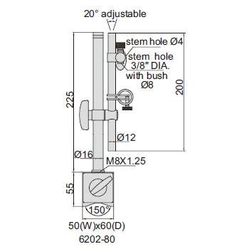 Insize stalak magnetni IN6202-80-1
