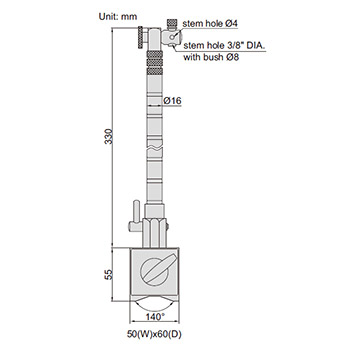 Insize stalak magnetni savitljivi IN6207-80A-1