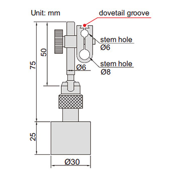 Insize mini magnetni stalak IN6211-10-1