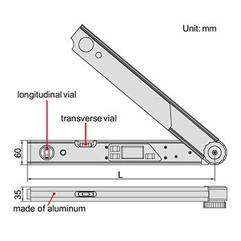 Insize digitalni uglomer sa libelom IN2174-225-1