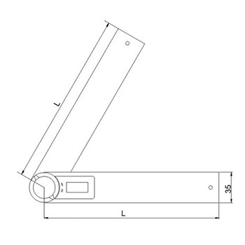 Insize digitalni uglomer 200mm IN2176-200-1