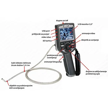 Insize ručni obrtni videoskop ISV-2000D-1