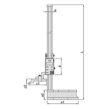 Insize digitalni visinomer 300mm IN1150-300-1