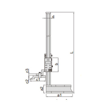 Insize digitalni visinomer 600mm IN1150-600-1