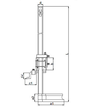 Insize visinomer sa lupom 600mm IN1250-600 Insize visinomer sa lupom 600mm IN1250-600