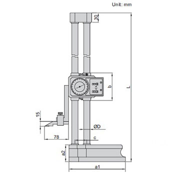 Insize visinomer analogno-digitalni 300mm IN1351-300-1