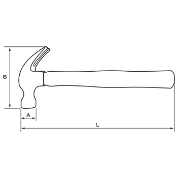 Irimo stolarski čekić sa fiberglas drškom 16oz 520-43-2-5