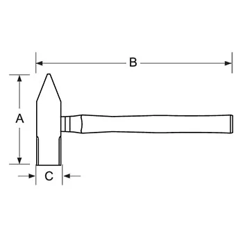 Irimo bravarski čekić sa drvenom drškom 800g 525-61-2-4