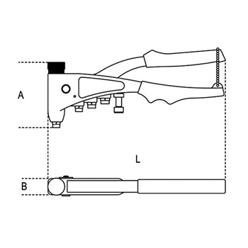 Irimo klešta za blind nitne 548-275-1-1