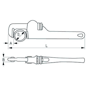 Irimo aluminijumski ključ za cevi 3 Irimo aluminijumski ključ za cevi 3
