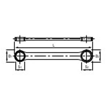 Irimo  ključ okasti ravni 6x7mm  020011-1