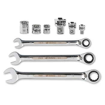 Irimo komplet okasto-viljuškastih ključeva i adaptera 9 kom 018911 Irimo komplet okasto-viljuškastih ključeva i adaptera 9 kom 018911