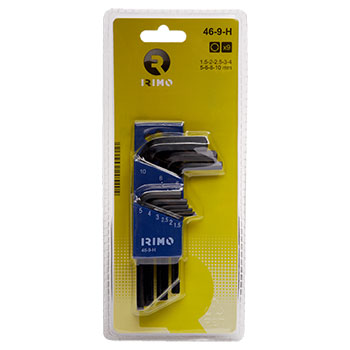 Irimo set imbus ključeva 1.5-10mm 9 kom 46-9-H Irimo set imbus ključeva 1.5-10mm 9 kom 46-9-H