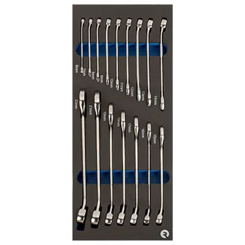 Irimo set 16 viljuškasto-okastih ključeva u 1/3 penastom ulošku IFF1E004 Irimo set 16 viljuškasto-okastih ključeva u 1/3 penastom ulošku IFF1E004