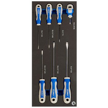 Irimo set 7 ravnih odvijača u 1/3 penastom ulošku IFF1E007 Irimo set 7 ravnih odvijača u 1/3 penastom ulošku IFF1E007