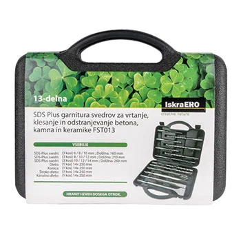 Iskra set burgija i dleta za beton 13 komada FST013 Iskra set burgija i dleta za beton 13 komada FST013