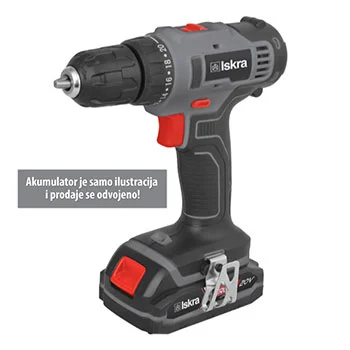 Iskra X-CROSS akumulatorska bušilica SOLO 20V IX-DR39 Iskra X-CROSS akumulatorska bušilica SOLO 20V IX-DR39