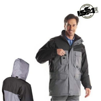 ISSA radna zimska jakna Tide sivo crna 04553-1