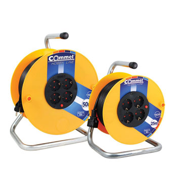 Commel kablovska motalica sa 20m kabla na plastičnom bubnju 230mm H05VV-F 3G1,5 C0960 Commel kablovska motalica sa 20m kabla na plastičnom bubnju 230mm H05VV-F 3G1,5 C0960