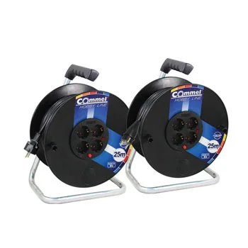 Commel kablovska motalica sa 25m kabla na plastičnom bubnju 280mm H05RR-F 3G2,5 C0979 Commel kablovska motalica sa 25m kabla na plastičnom bubnju 280mm H05RR-F 3G2,5 C0979