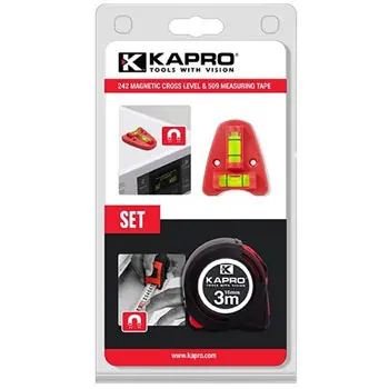 Kapro set K5093242 merna traka 3 m + magnetna ukrštena libela 242 Kapro set K5093242 merna traka 3 m + magnetna ukrštena libela 242