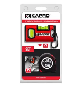 Kapro set K5093771 merna traka 3 m + magnetna libela 10 cm Kapro set K5093771 merna traka 3 m + magnetna libela 10 cm