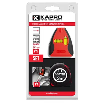 Kapro set K5093816 linijski laser sa libelom 816 + metar 3 m Kapro set K5093816 linijski laser sa libelom 816 + metar 3 m