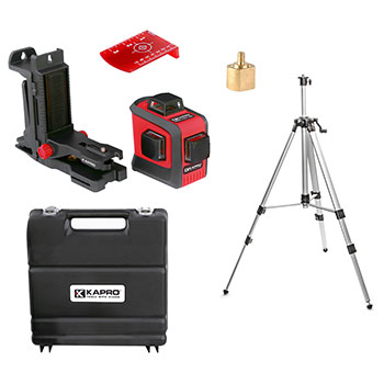 Kapro set - laserski nivelator 883N Prolaser 3D All-Lines + stativ + adapter