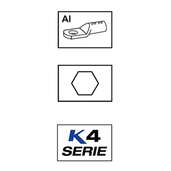 Klauke set umetaka za krimp presu Al 10-150mm² 7 pari ALSET10-150/4-1