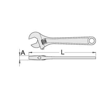 Unior ključ podešavajući 60mm za bezbedan rad na visini 250/1-H 626162 Unior ključ podešavajući 60mm za bezbedan rad na visini 250/1-H 626162