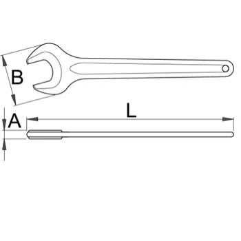 Unior ključ viljuškasti jednostrani 27 117/4 615269-1