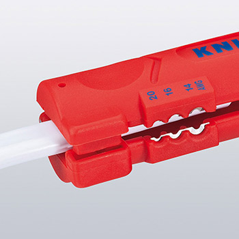 Knipex alat za skidanje izolacije sa ravnih i okruglih kablova 16 64 125 SB Knipex alat za skidanje izolacije sa ravnih i okruglih kablova 16 64 125 SB
