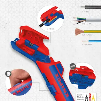 Knipex alat za skidanje izolacije sa PV panela 135mm 16 95 03 SB-3