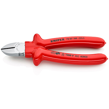 Knipex kose sečice izolovane 180mm 70 07 180 Knipex kose sečice izolovane 180mm 70 07 180