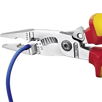 Knipex električarska klešta sa 6 funkcija 1000V VDE sa mogućnošću kačenja 13 96 200 T Knipex električarska klešta sa 6 funkcija 1000V VDE sa mogućnošću kačenja 13 96 200 T