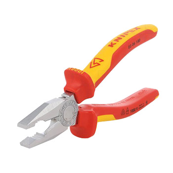 Knipex klešta kombinovana izolovana 1000V VDE 180mm 03 06 180 Knipex klešta kombinovana izolovana 1000V VDE 180mm 03 06 180