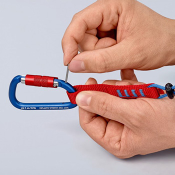 Knipex adapterska petlja s karabinerom za osiguranje alata od pada 2/1 00 50 06 T BK-4