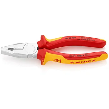 Knipex kombinovana klešta izolovana 190mm 01 06 190 Knipex kombinovana klešta izolovana 190mm 01 06 190