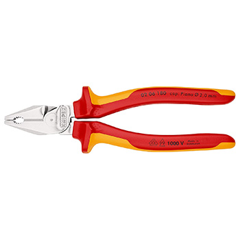 Knipex kombinovana klešta izolovana 1000V VDE 180mm u blister pakovanju 02 06 180 SB-2