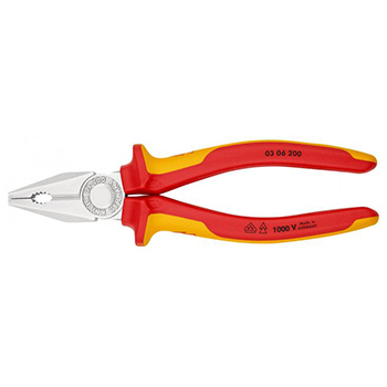 Knipex klešta kombinovana izolovana 1000V VDE 200mm u blister pakovanju 03 06 200 SB Knipex klešta kombinovana izolovana 1000V VDE 200mm u blister pakovanju 03 06 200 SB