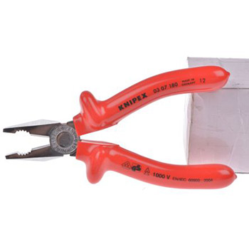 Knipex kombinovana klešta izolovana 180mm 03 07 180 Knipex kombinovana klešta izolovana 180mm 03 07 180
