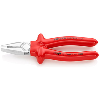 Knipex kombinovana klešta izolovana 200mm 03 07 200 Knipex kombinovana klešta izolovana 200mm 03 07 200