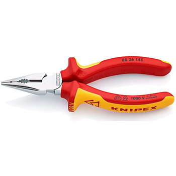 Knipex šiljasta kombinovana klešta izolovana 1000V VDE 145mm 08 26 145 Knipex šiljasta kombinovana klešta izolovana 1000V VDE 145mm 08 26 145